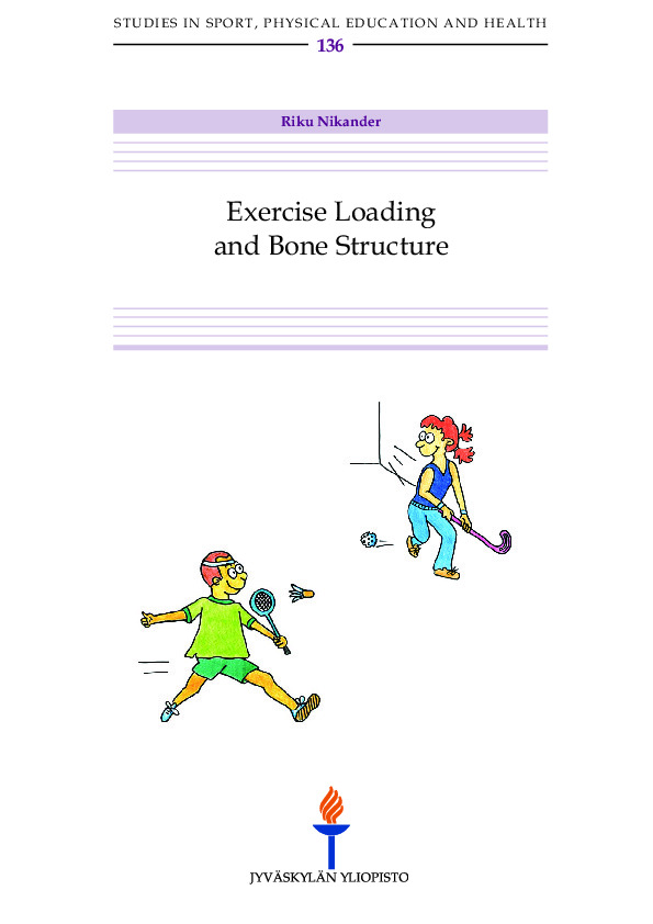 Exercise loading and bone structure