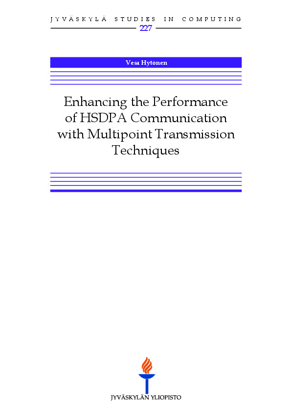 Enhancing the performance of HSDPA communication with multipoint transmission techniques