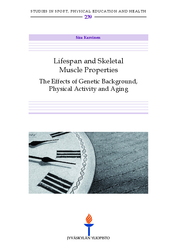 Lifespan and skeletal muscle properties : the effects of genetic background, physical activity and aging