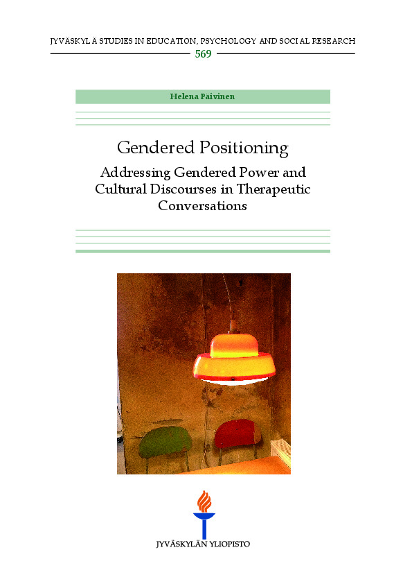 Gendered positioning : addressing gendered power and cultural discourses in therapeutic conversations