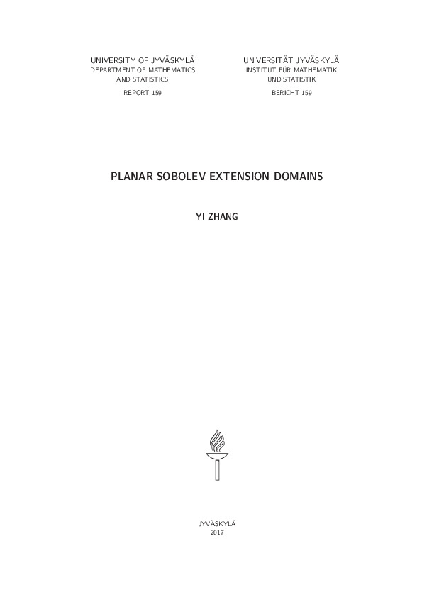 Planar Sobolev extension domains