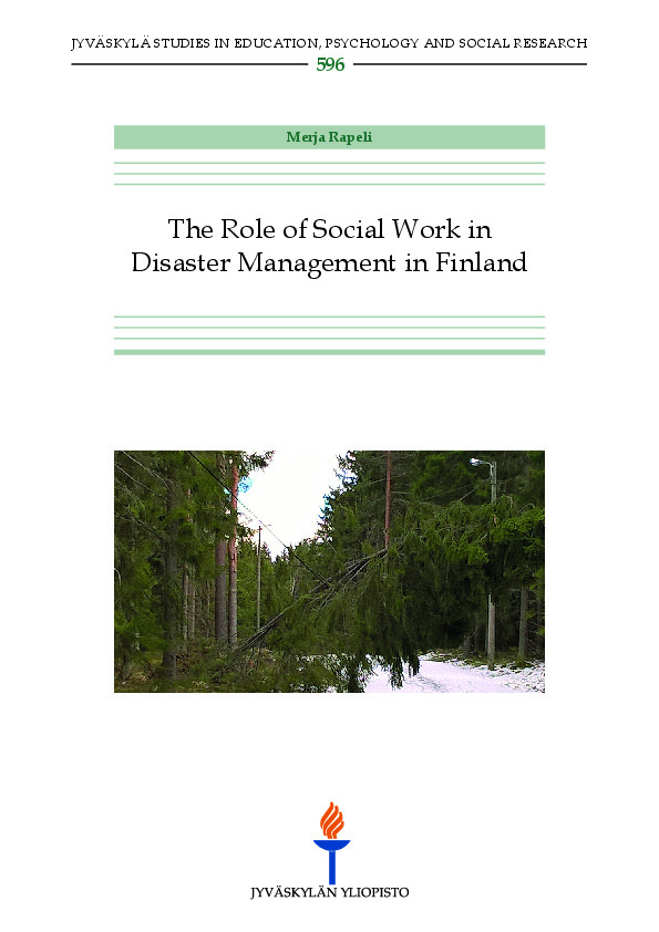 The role of social work in disaster management in Finland