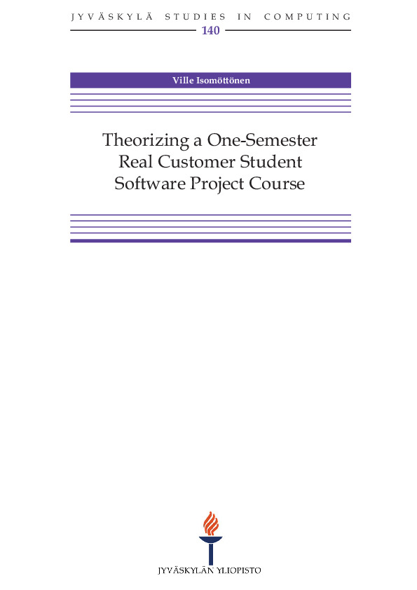 Theorizing a one-semester real customer student software project course