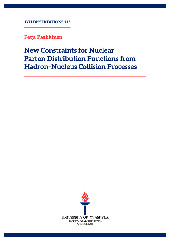 New constraints for nuclear parton distribution functions from hadron-nucleus collision processes