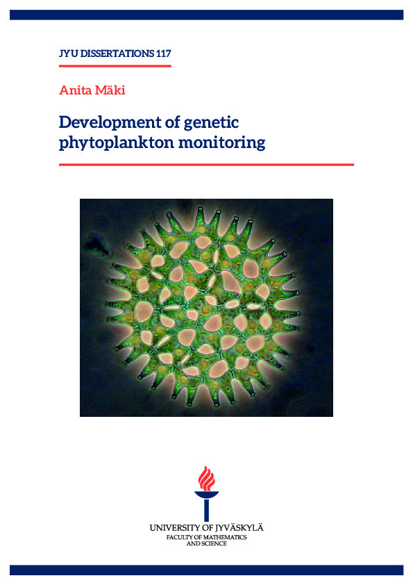 Development of genetic phytoplankton monitoring