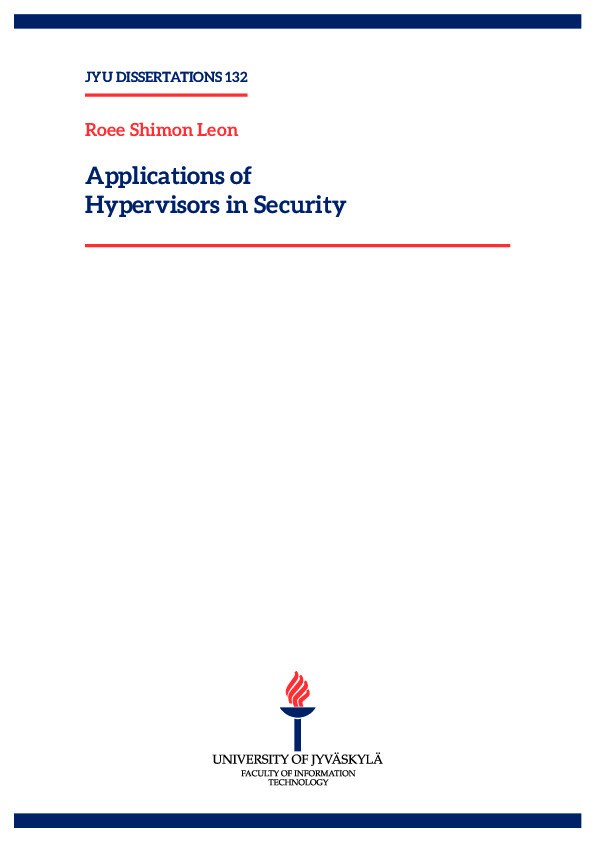 Applications of hypervisors in security